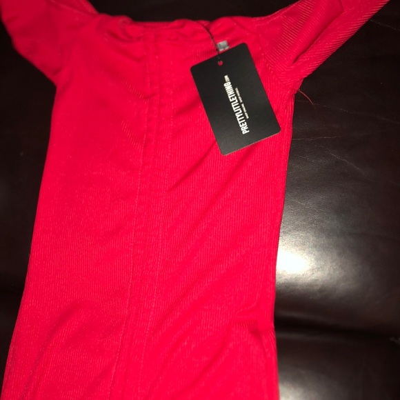 Long Sleeve Bardot Bodycon Dress - Picture 1 of 3